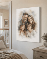 Personalized Family Wrapped Canvas Print