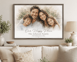 Personalized Framed Family Canvas