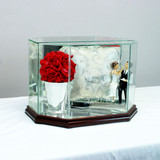 Our wedding card box doubles as a case to display your wedding memorabilia.