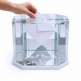 Personalized Octagon Wedding Card Box