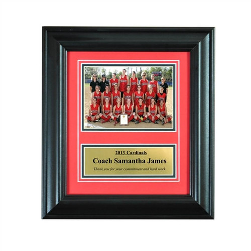 Wall Mounted Picture Frame for 5x7 and Engraving Plate for Individual Award