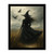Witch with Crows in a Field Halloween Print Witch with Crows in a Field Halloween Print