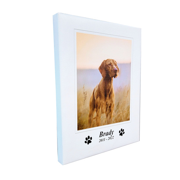 Personalized Pet Memorial Wrapped Canvas Print