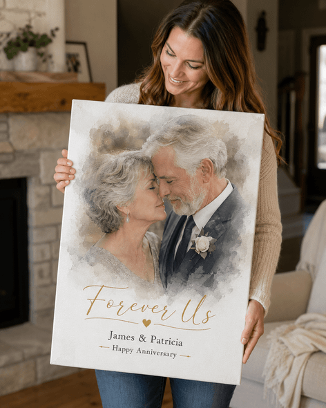 Anniversary Wrapped Canvas Photo Print