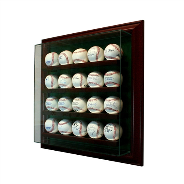 20 Baseball Cabinet Style Display Case