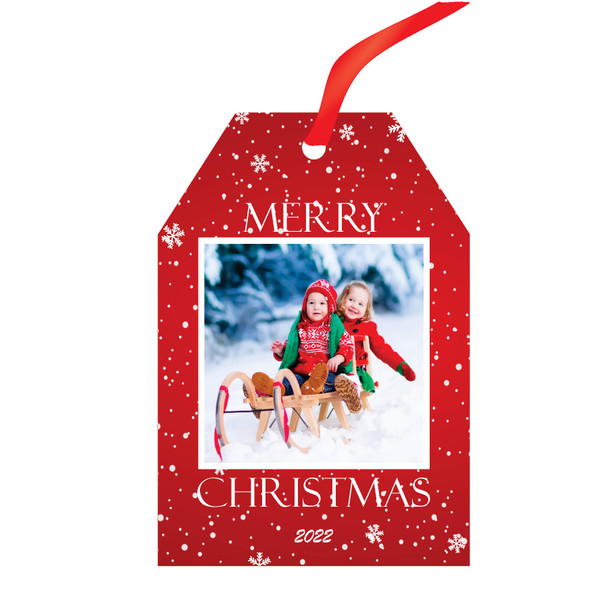 Tag Shaped Photo Ornament