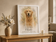 Personalized Pet Memorial Canvas Print - Framed