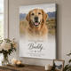 Personalized Pet Memorial Wrapped Canvas Print