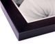 Black with Silver Lip 1 1/2" Wood Picture Frame with White Mat | For Photos and Wall Art | Real Wood Moulding and Glass Protection | 8x10 11x14 16x20 18x24