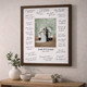 Signature Moment Frame – Personalized Framed Canvas Print with Custom Text
