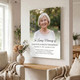 Personalized Frameless Glass Memorial Print