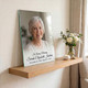 Personalized Frameless Glass Memorial Print