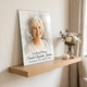 Personalized Frameless Glass Memorial Print