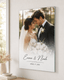Personalized Wrapped Canvas Wedding Photo Print