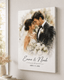 Personalized Wrapped Canvas Wedding Photo Print