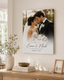 Personalized Wrapped Canvas Wedding Photo Print