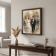 Personalized Framed Canvas Wedding Photo Print