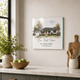 Personalized New Home Frameless Glass Photo Print