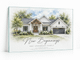 Personalized New Home Frameless Glass Photo Print