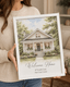 Personalized New Home Framed Canvas Photo Print