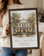 Personalized New Home Framed Canvas Photo Print