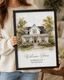 Personalized New Home Framed Canvas Photo Print
