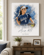 Personalized Athlete Wrapped Canvas Print