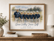 Personalized Framed Team Canvas