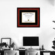 Single Diploma Frame on wall