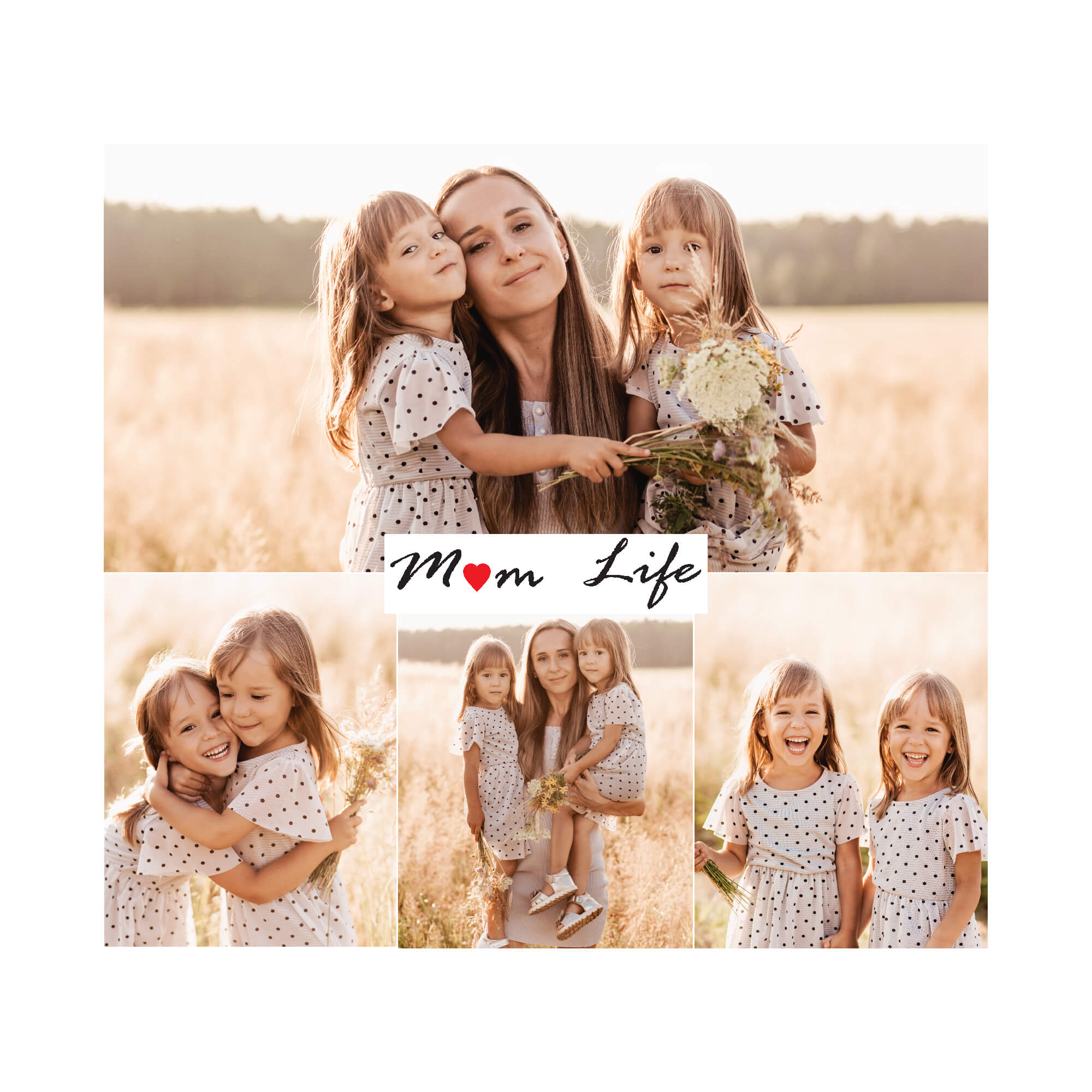 Mother's Day Photo Print 1 Horizontal 3 Vertical Perfect Cases