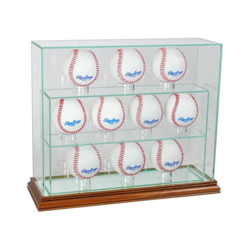 10 Upright Baseball Display Case Perfect Cases, Inc.