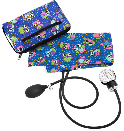 PREMIUM ANEROID SPHYGOMOMANOMETER  CUFF- BLUE OWL