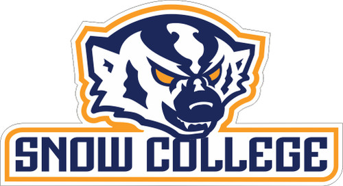 6" SNOW COLLEGE BADGER DECAL SC030