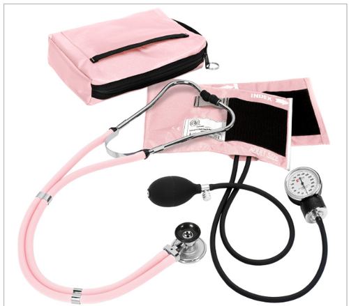 ANEROID PASTEL PINK STETHOSCOPE SET