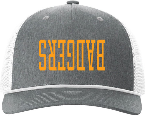 GREY/WHITE INVERTED LOGO HAT