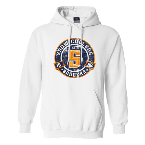 MV CIRCLE LOGO WHITE HOODIE