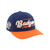 NAVY AND ORANGE BADGER HAT