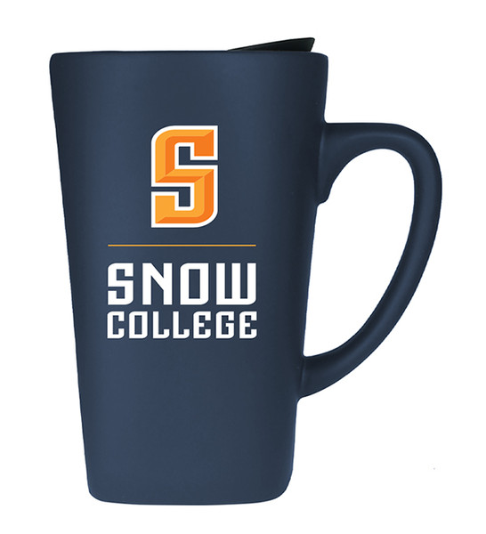 SNOW SOFT TOUCH MUG WITH LID