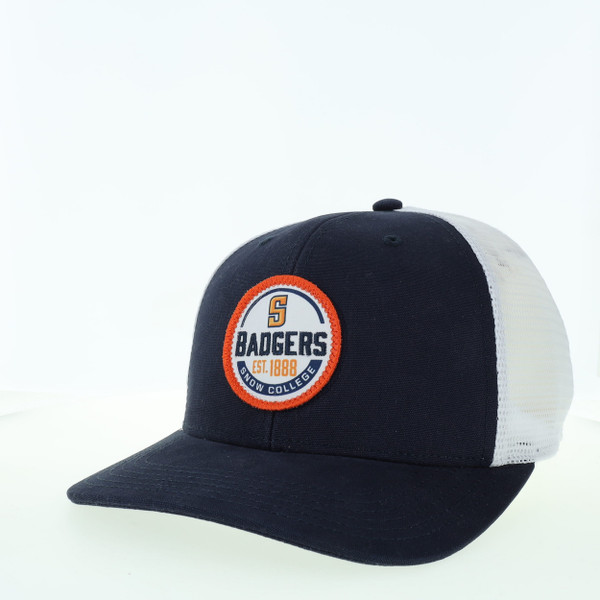 NAVY/WHITE SNAPBACK W/'WHITE PATCH