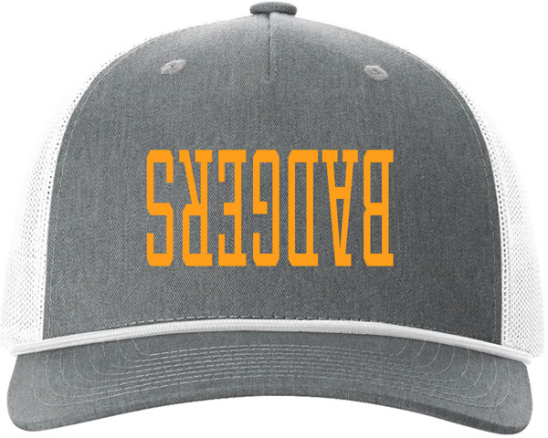 GREY/WHITE INVERTED LOGO HAT