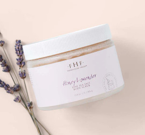 Honey Lavender Fine Sea Salt Body Scrub 12 oz Honey Lavender Fine Sea Salt Body Scrub 12 oz
