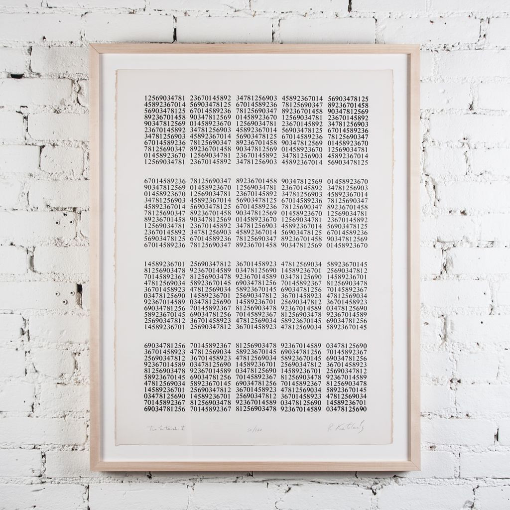 Two Intervals I (From Numbers One Portfolio), 1974
