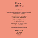 Riposte Magazine Issue #12 Launch