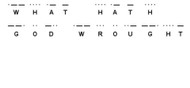 CCSSSR-Morse Code "What Hath God Wrought?"