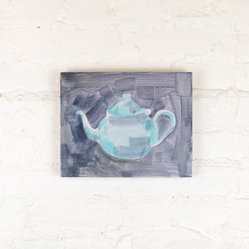 Blue Enamel Teapot