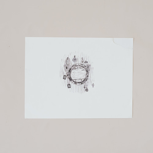 Ship Spherical Window, 2025, Framed