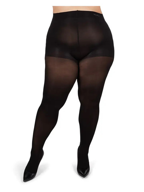 Black control top 60 denier tights with control tops.