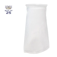 POG50P1F-WE Polypropylene Felt Bag, Size 1, 50 Micron, F Flange, Welded, Pack of 28