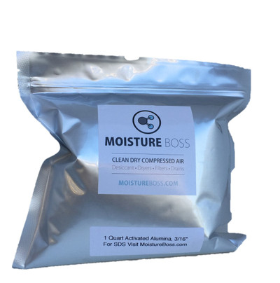 Activated Alumina Desiccant Beads 3-16",  1 Quart