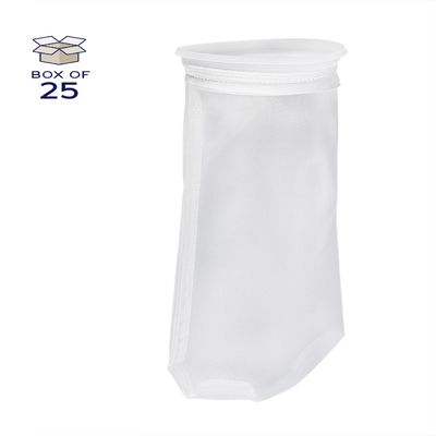 PEMU400P1F Polyester Multifilament Mesh Bag, Size 1, 400 Micron, F Flange, Sewn, Pack of 25